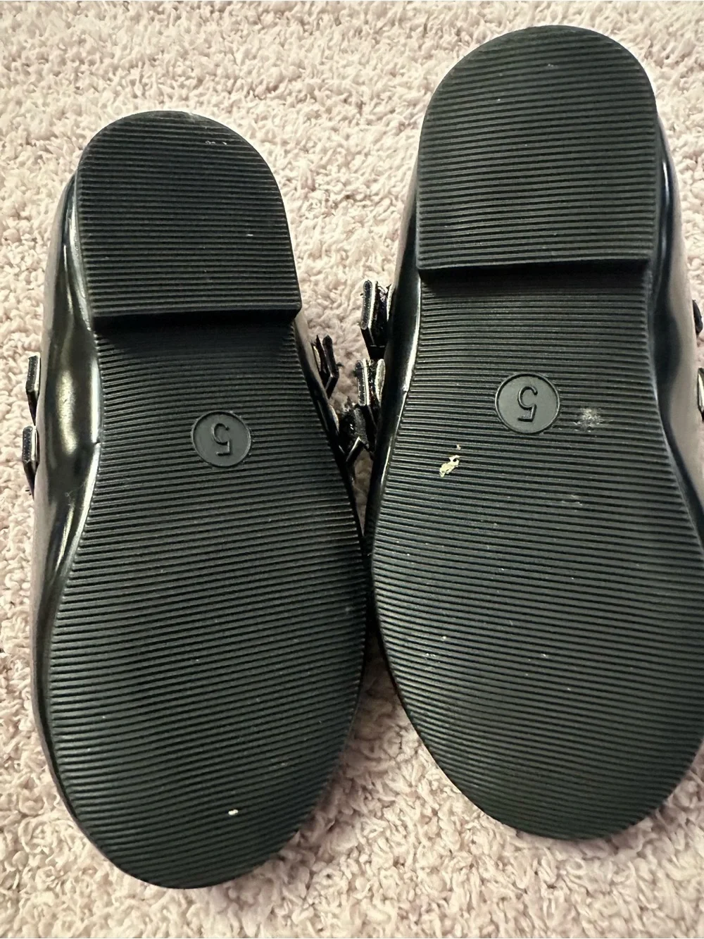 🖤 Baby Gap Black Patent Mary Jane Shoes Girls Size 5